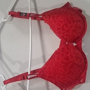 Victoria's Secret Red Push-Up Bra 34B
